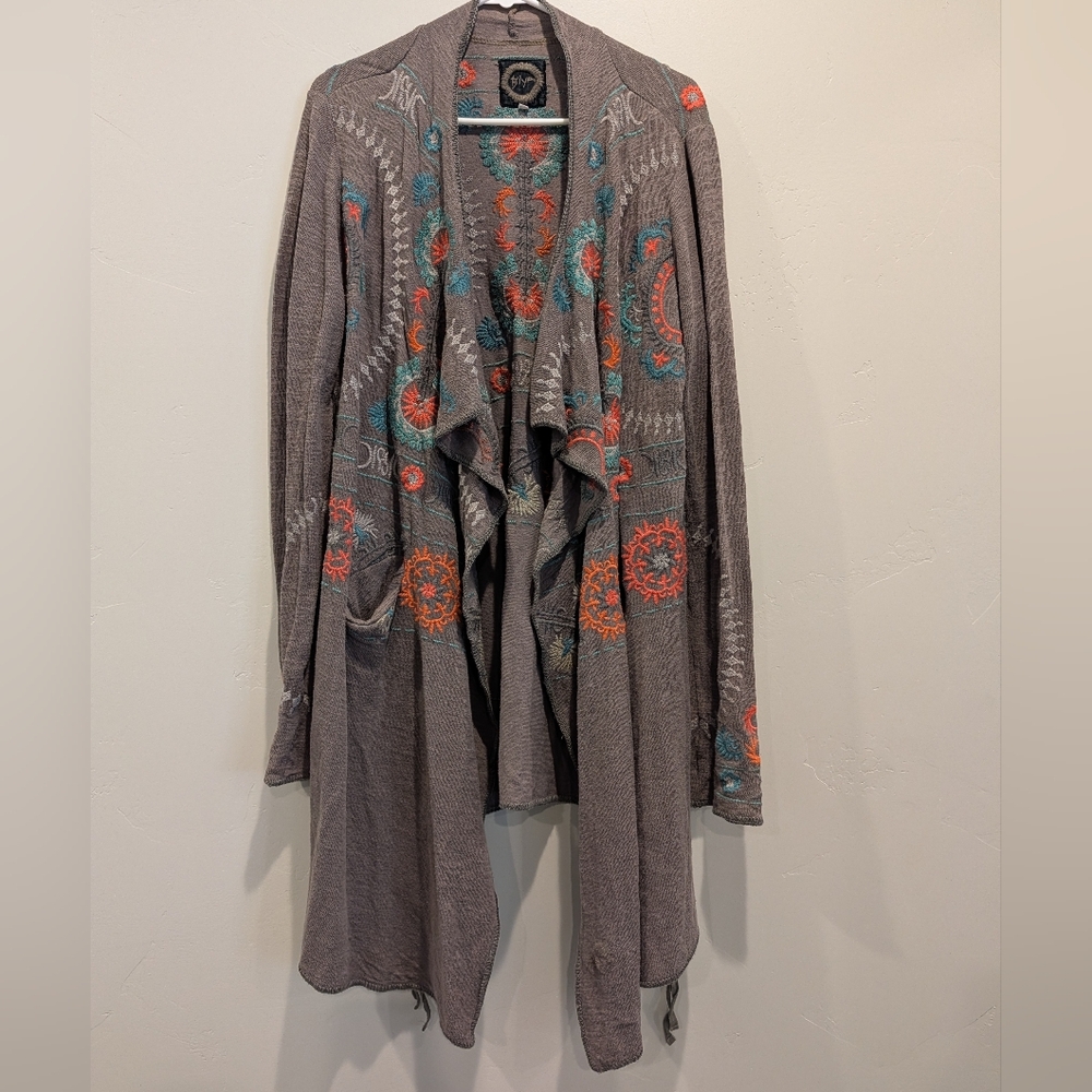 BIYA Wrap Sweater Gray Medium